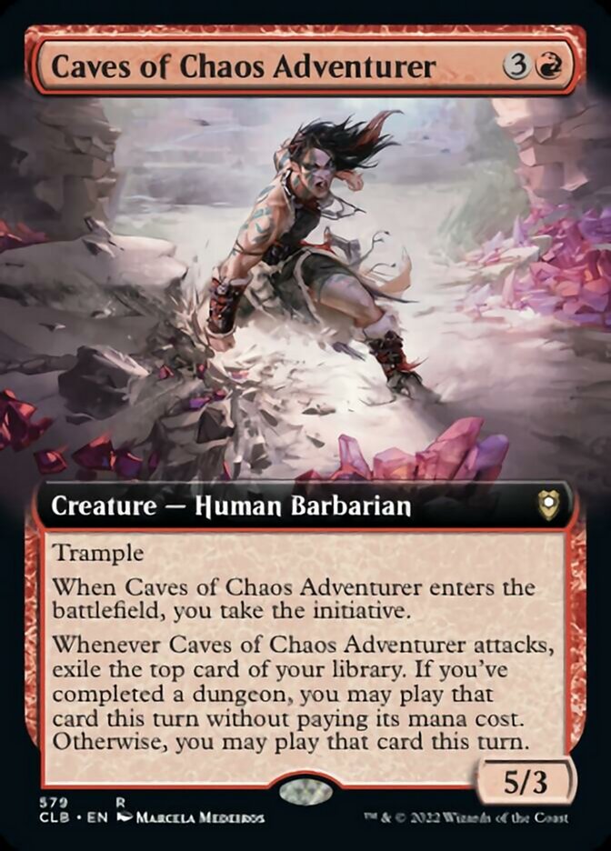 Caves of Chaos Adventurer (Extended Art) [Commander Legends: Battle for Baldur's Gate] | RetroPlay Games