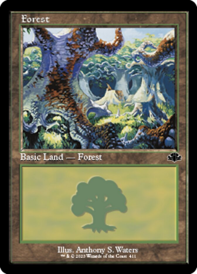 Forest (411) (Retro) [Dominaria Remastered] | RetroPlay Games