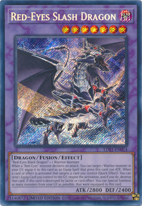 Red-Eyes Slash Dragon [LDS1-EN014] Secret Rare | RetroPlay Games