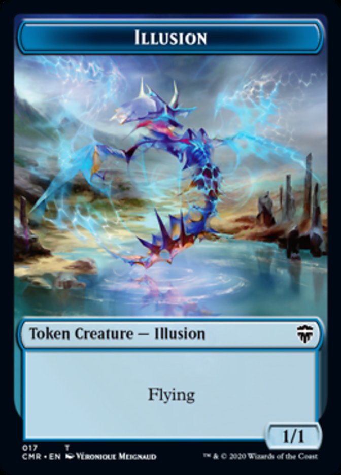 Illusion // Saproling Token [Commander Legends Tokens] | RetroPlay Games