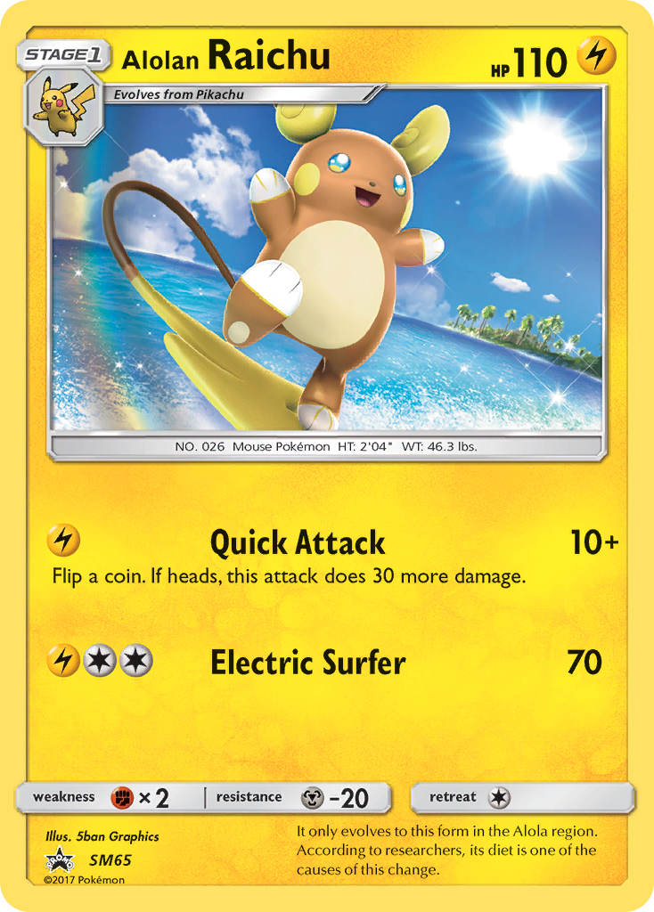 Alolan Raichu (SM65) [Sun & Moon: Black Star Promos] | RetroPlay Games