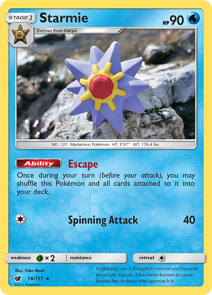 Starmie (16/111) [Sun & Moon: Crimson Invasion] | RetroPlay Games