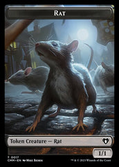 City's Blessing // Rat Double-Sided Token [Commander Masters Tokens] | RetroPlay Games