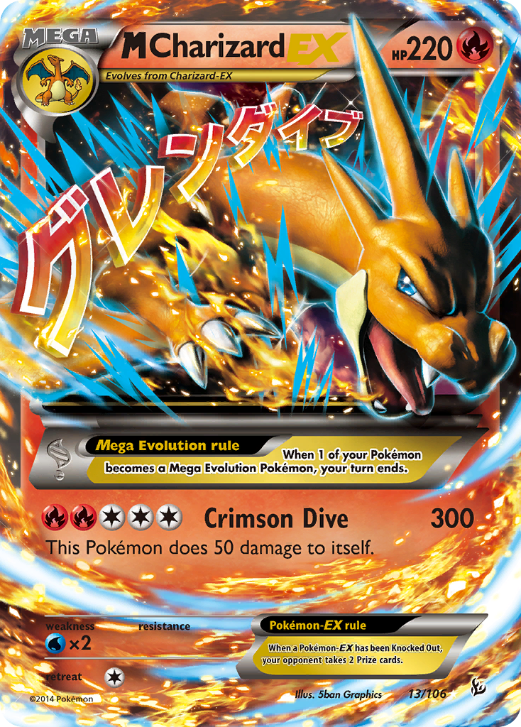 M Charizard EX (13/106) [XY: Flashfire] | RetroPlay Games