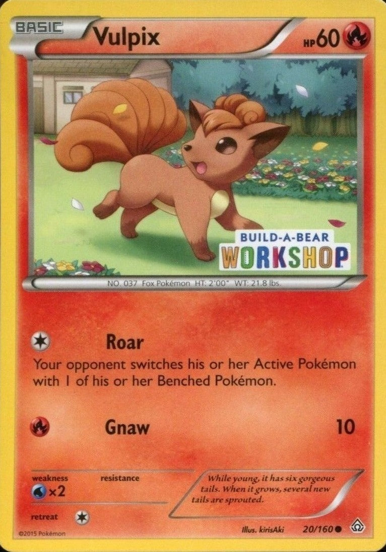 Vulpix (20/160) (Build A Bear Workshop Exclusive) [XY: Primal Clash] | RetroPlay Games