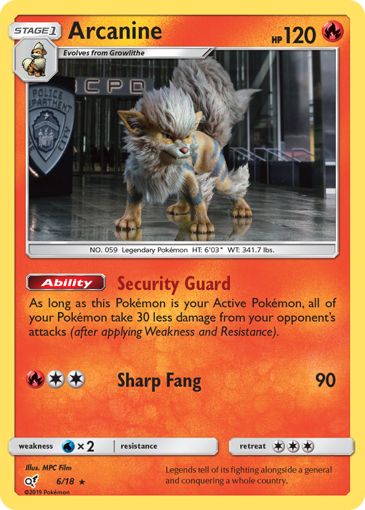 Arcanine (6/18) [Sun & Moon: Detective Pikachu] | RetroPlay Games