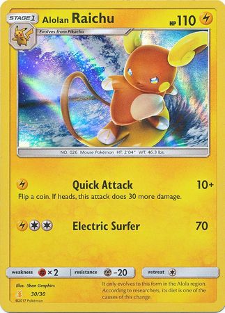 Alolan Raichu (30/30) [Sun & Moon: Trainer Kit - Alolan Raichu] | RetroPlay Games