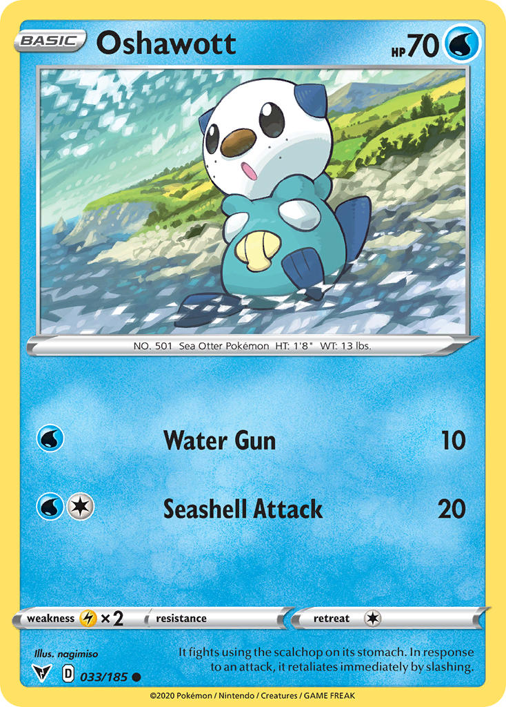 Oshawott (033/185) [Sword & Shield: Vivid Voltage] | RetroPlay Games