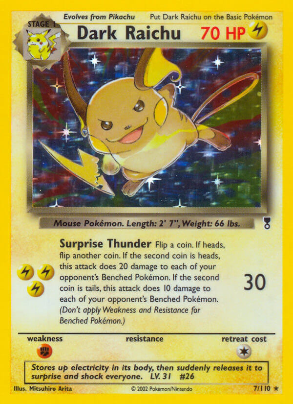 Dark Raichu (7/110) (WotC) (Theme Deck Exclusive) [Legendary Collection] | RetroPlay Games