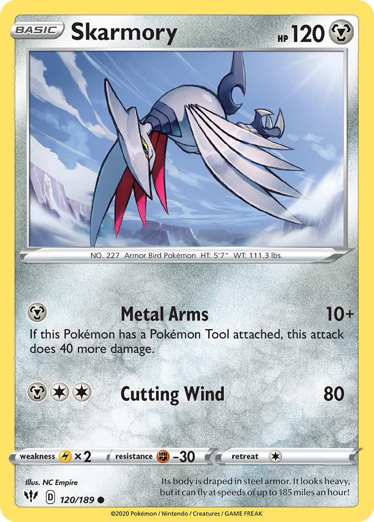 Skarmory (120/189) [Sword & Shield: Darkness Ablaze] | RetroPlay Games