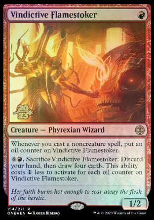 Vindictive Flamestoker [Phyrexia: All Will Be One Prerelease Promos] | RetroPlay Games