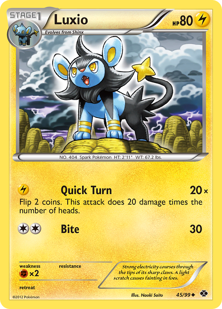 Luxio (45/99) [Black & White: Next Destinies] | RetroPlay Games