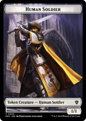 City's Blessing // Human Soldier Double-Sided Token [Murders at Karlov Manor Commander Tokens] | RetroPlay Games