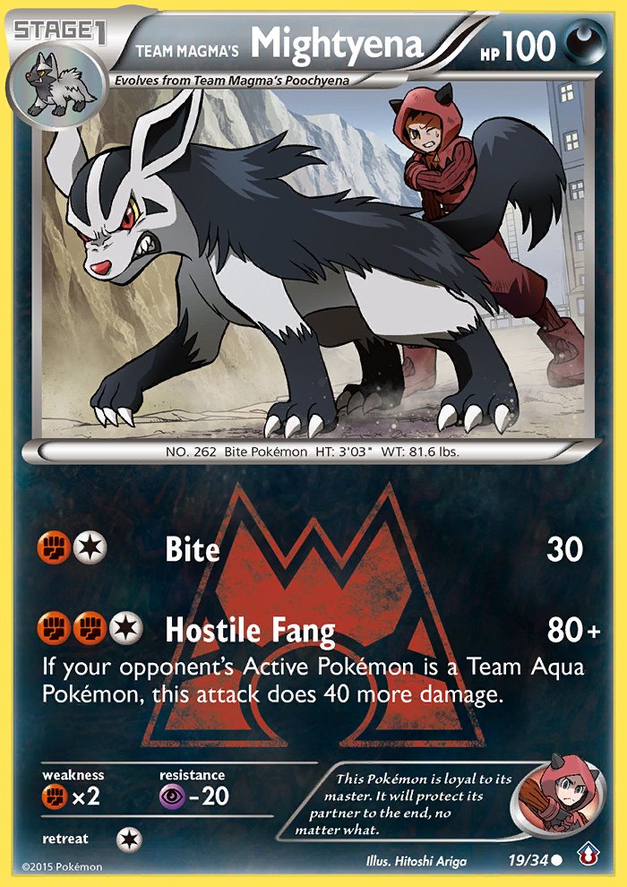 Team Magma's Mightyena (19/34) [XY: Double Crisis] | RetroPlay Games