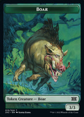 Boar // Aven Initiate Double-sided Token [Double Masters 2022 Tokens] | RetroPlay Games