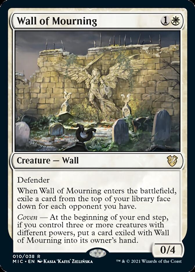 Wall of Mourning [Innistrad: Midnight Hunt Commander] | RetroPlay Games