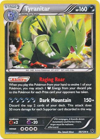 Tyranitar (56/124) (Cosmos Holo) [XY: Fates Collide] | RetroPlay Games