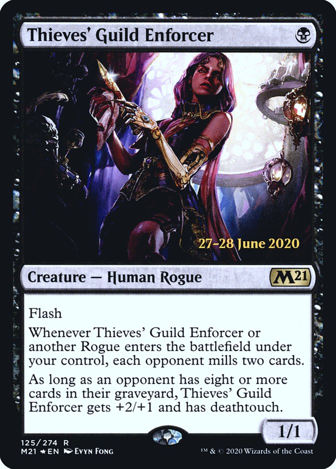 Thieves' Guild Enforcer  [Core Set 2021 Prerelease Promos] | RetroPlay Games