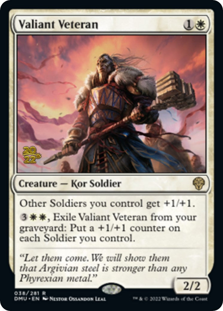 Valiant Veteran [Dominaria United Prerelease Promos] | RetroPlay Games