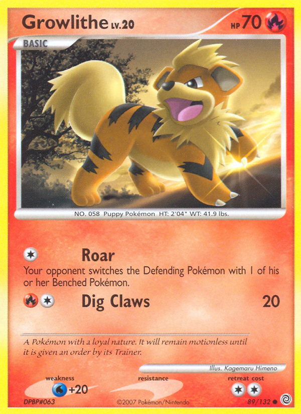 Growlithe (89/132) [Diamond & Pearl: Secret Wonders] | RetroPlay Games