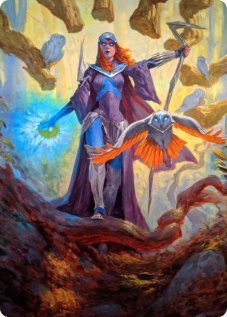 Kasmina, Enigma Sage Art Card [Strixhaven: School of Mages Art Series] | RetroPlay Games