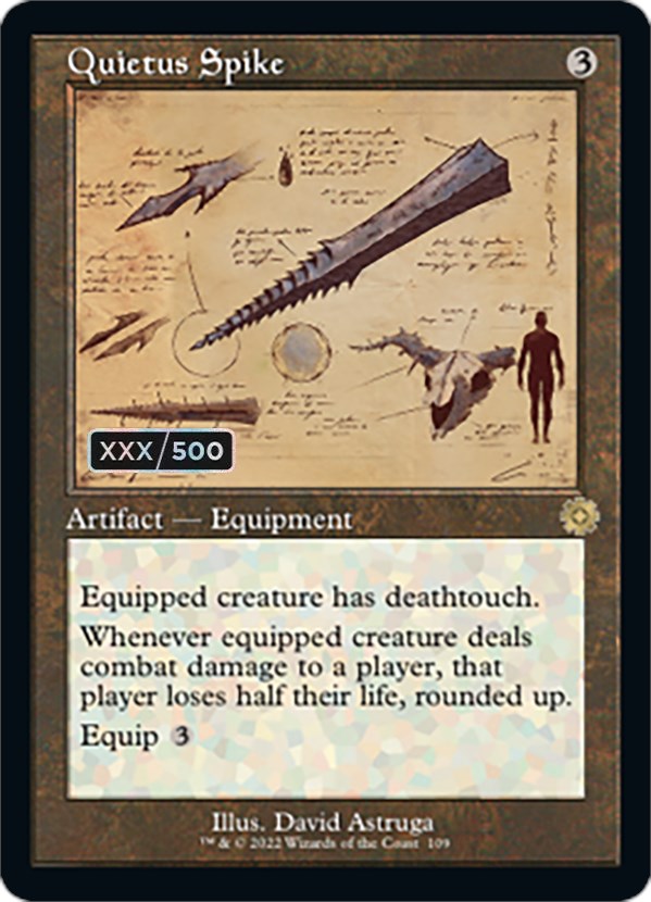 Quietus Spike (Retro Schematic) (Serial Numbered) [The Brothers' War Retro Artifacts] | RetroPlay Games