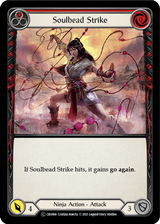 Soulbead Strike (Red) [U-CRU066] (Crucible of War Unlimited)  Unlimited Rainbow Foil | RetroPlay Games