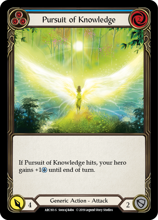 Pursuit of Knowledge [ARC161-S] (Arcane Rising)  1st Edition Rainbow Foil | RetroPlay Games