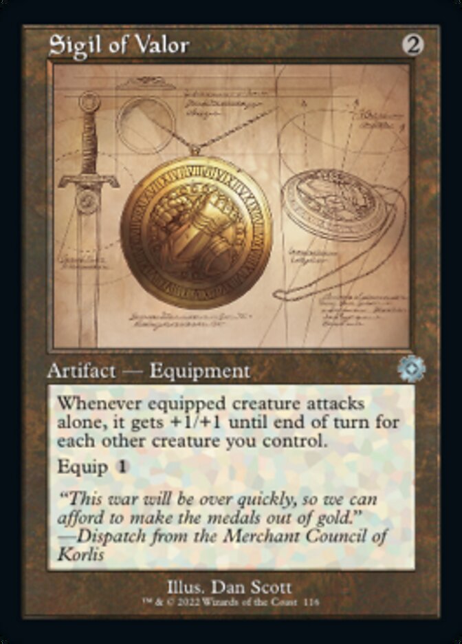 Sigil of Valor (Retro Schematic) [The Brothers' War Retro Artifacts] | RetroPlay Games