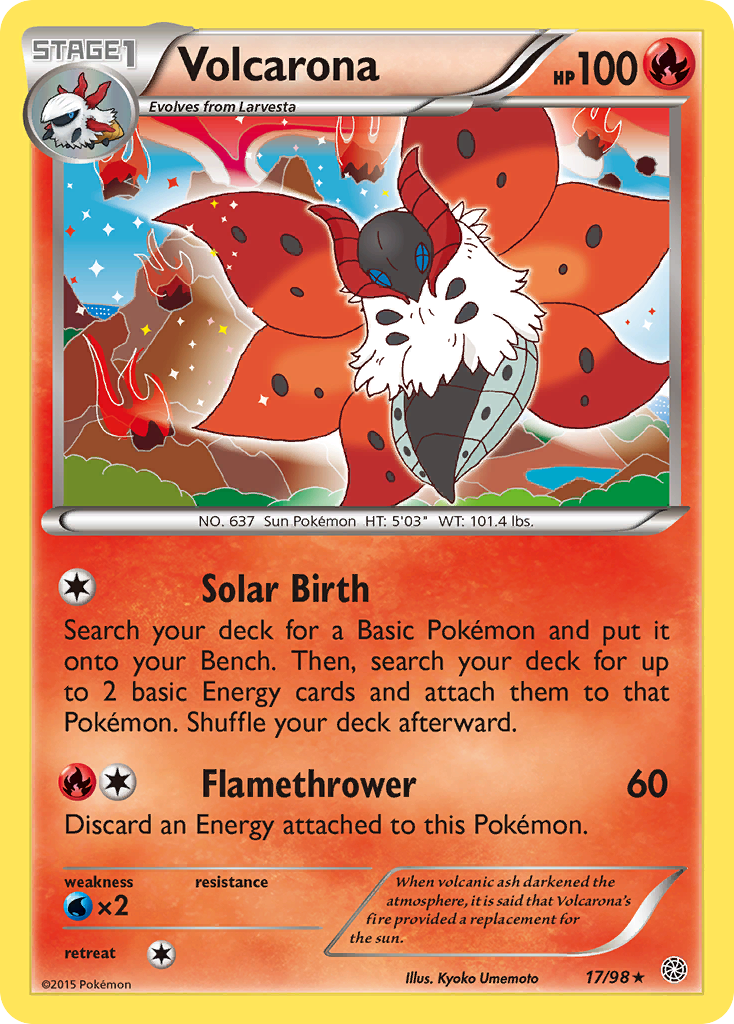 Volcarona (17/98) [XY: Ancient Origins] | RetroPlay Games