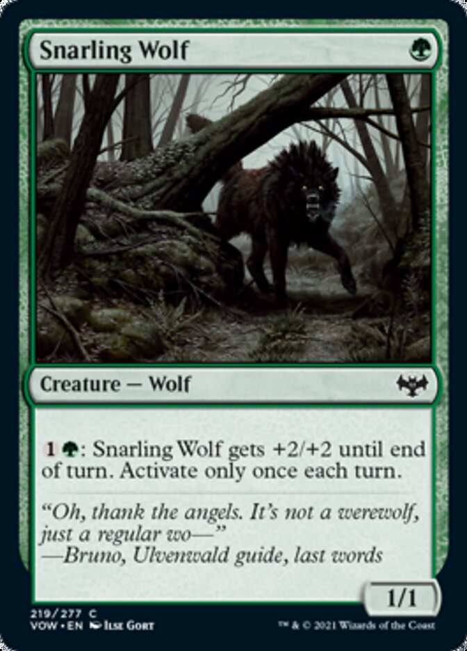 Snarling Wolf [Innistrad: Crimson Vow] | RetroPlay Games