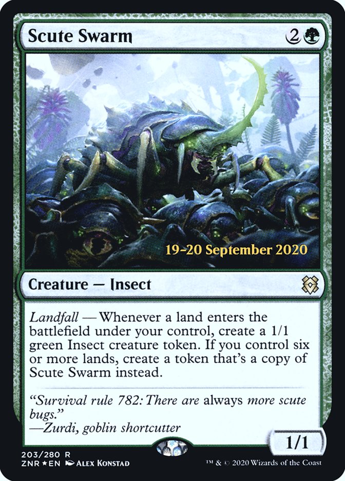 Scute Swarm  [Zendikar Rising Prerelease Promos] | RetroPlay Games