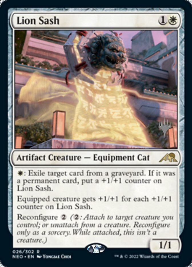 Lion Sash (Promo Pack) [Kamigawa: Neon Dynasty Promos] | RetroPlay Games