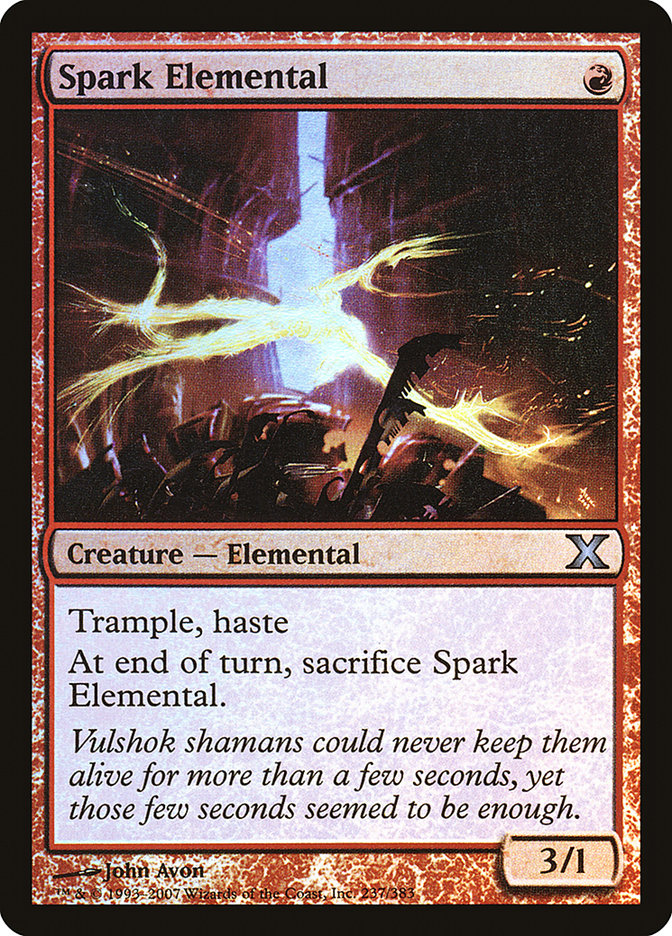 Spark Elemental (Premium Foil) [Tenth Edition] | RetroPlay Games