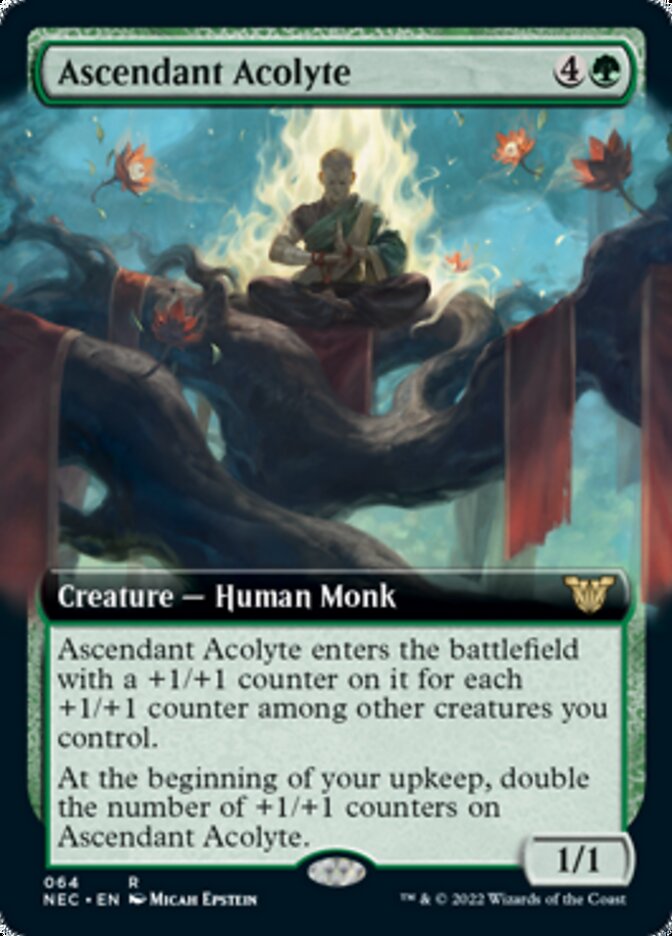 Ascendant Acolyte (Extended) [Kamigawa: Neon Dynasty Commander] | RetroPlay Games