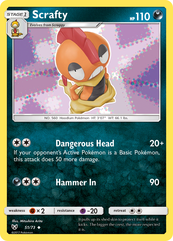 Scrafty (51/73) [Sun & Moon: Shining Legends] | RetroPlay Games