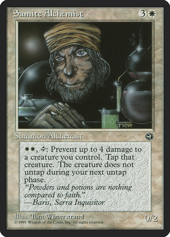 Samite Alchemist (Baris Flavor Text) [Homelands] | RetroPlay Games