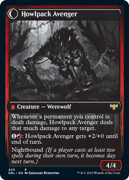 Ill-Tempered Loner // Howlpack Avenger [Innistrad: Double Feature] | RetroPlay Games