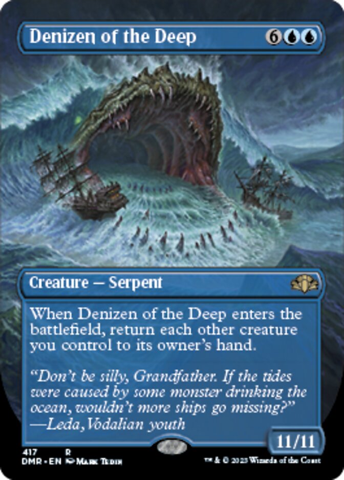 Denizen of the Deep (Borderless Alternate Art) [Dominaria Remastered] | RetroPlay Games