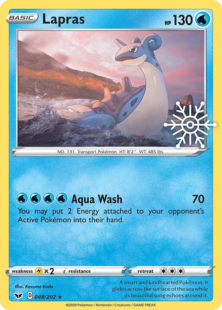 Lapras (048/202) (Holiday Calendar) [Sword & Shield: Base Set] | RetroPlay Games