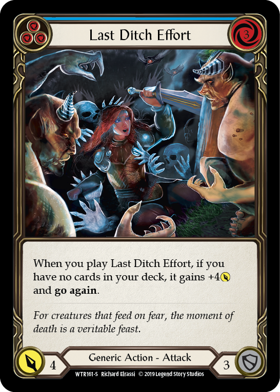 Last Ditch Effort [WTR161-S] (Welcome to Rathe)  Alpha Print Rainbow Foil | RetroPlay Games