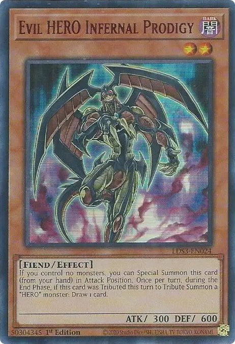 Evil HERO Infernal Prodigy (Red) [LDS3-EN024] Ultra Rare | RetroPlay Games