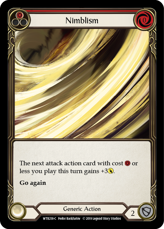 Nimblism (Red) [WTR218-C] (Welcome to Rathe)  Alpha Print Rainbow Foil | RetroPlay Games
