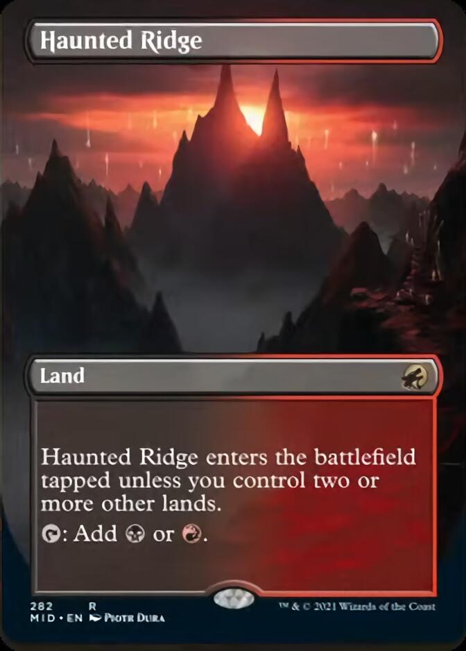 Haunted Ridge (Borderless) [Innistrad: Midnight Hunt] | RetroPlay Games