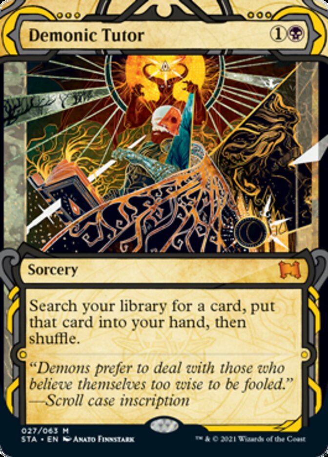 Demonic Tutor (Etched Foil) [Strixhaven Mystical Archive] | RetroPlay Games
