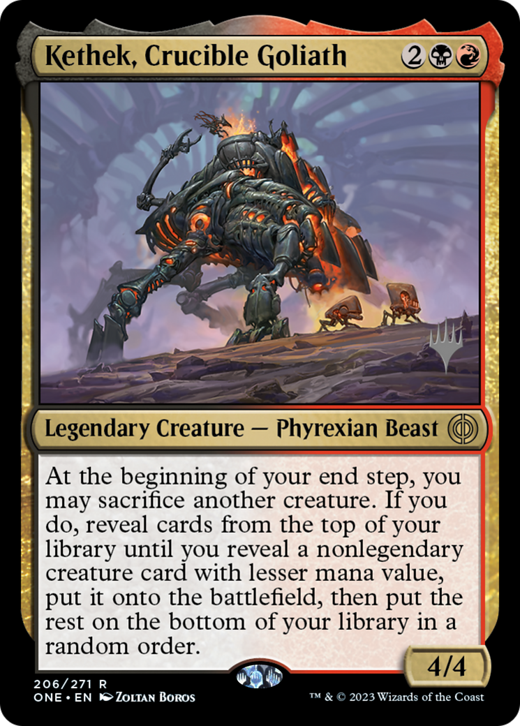 Kethek, Crucible Goliath (Promo Pack) [Phyrexia: All Will Be One Promos] | RetroPlay Games