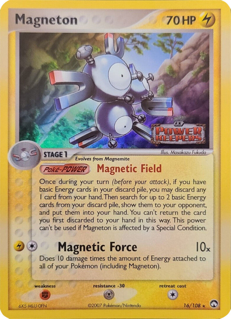 Magneton (16/108) (Stamped) [EX: Power Keepers] | RetroPlay Games