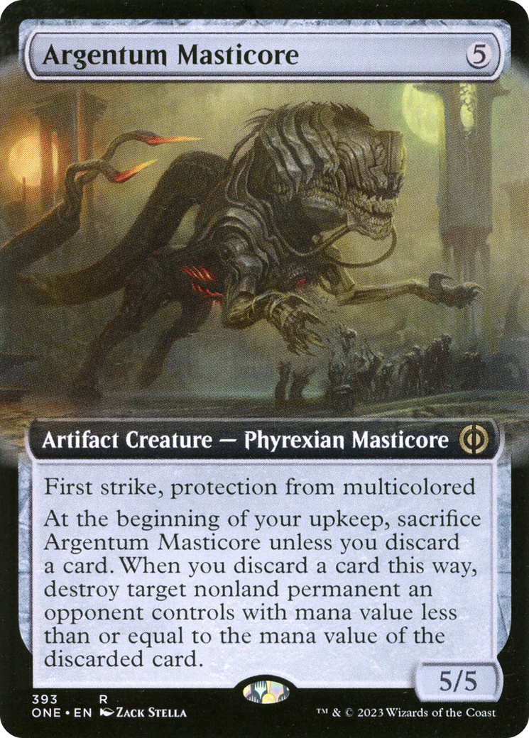 Argentum Masticore (Extended Art) [Phyrexia: All Will Be One] | RetroPlay Games