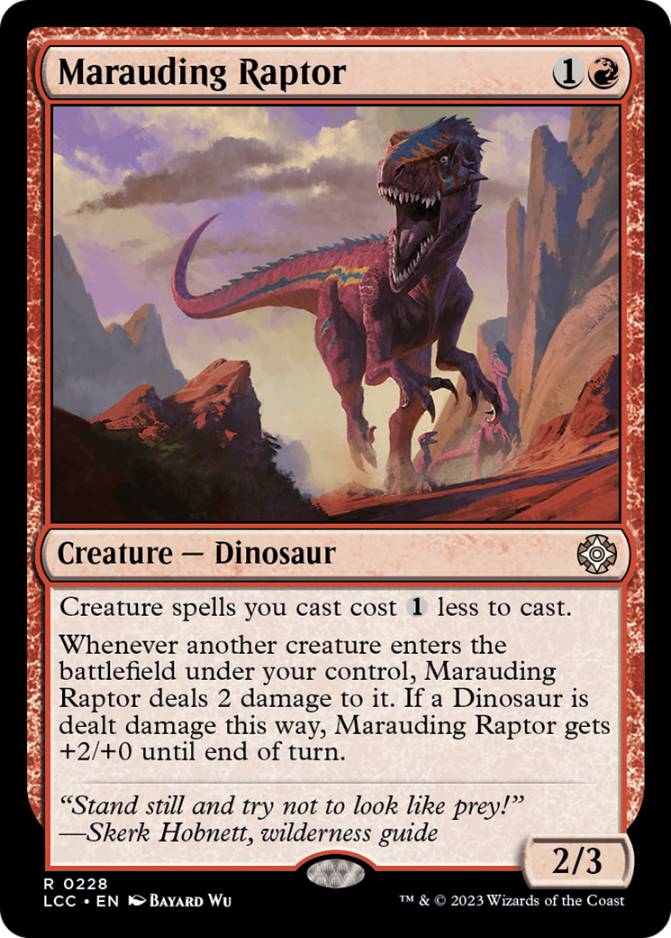 Marauding Raptor [The Lost Caverns of Ixalan Commander] | RetroPlay Games