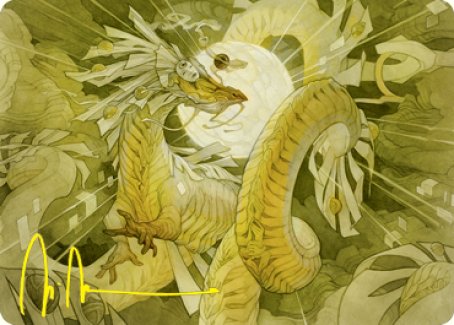 Brilliant Restoration Art Card (Gold-Stamped Signature) [Kamigawa: Neon Dynasty Art Series] | RetroPlay Games